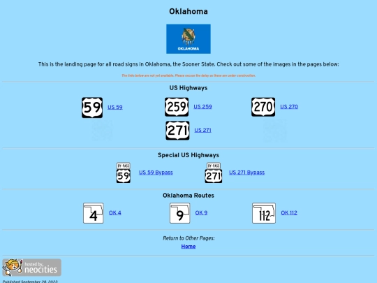 roadsigns/oklahoma screenshot