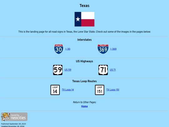 roadsigns/texas screenshot