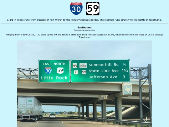 roadsigns/texas/i-30/east/4 screenshot