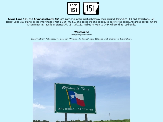 roadsigns/texas/lp151 screenshot