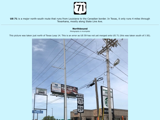 roadsigns/texas/us-71 screenshot