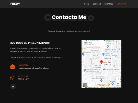 contact screenshot