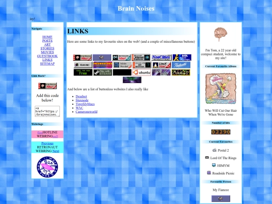 links screenshot