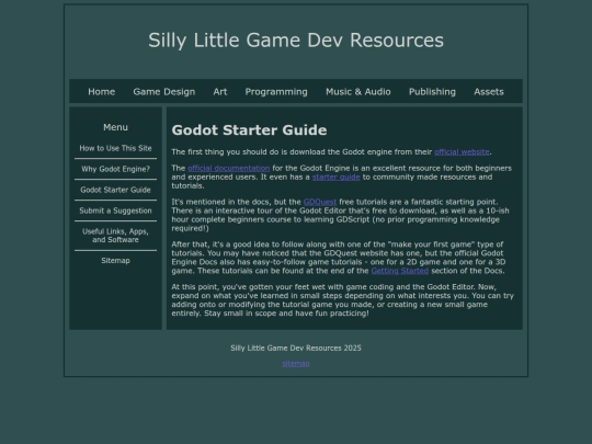 home/starterguide screenshot