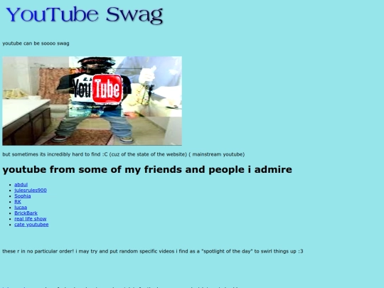 youtubeswag screenshot