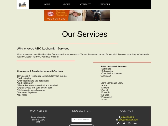 services screenshot