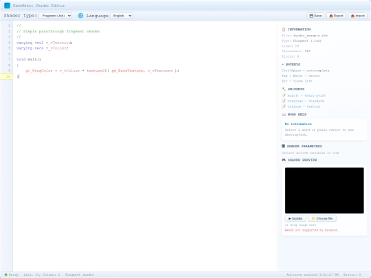 index screenshot