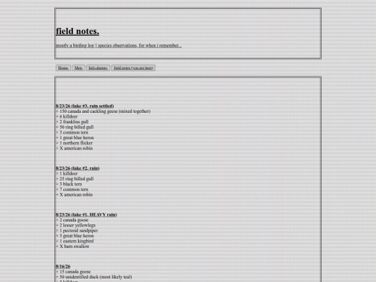 fieldnotes screenshot