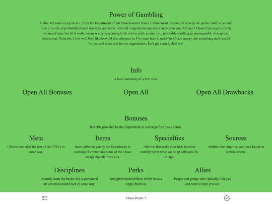 cyoas/luck screenshot