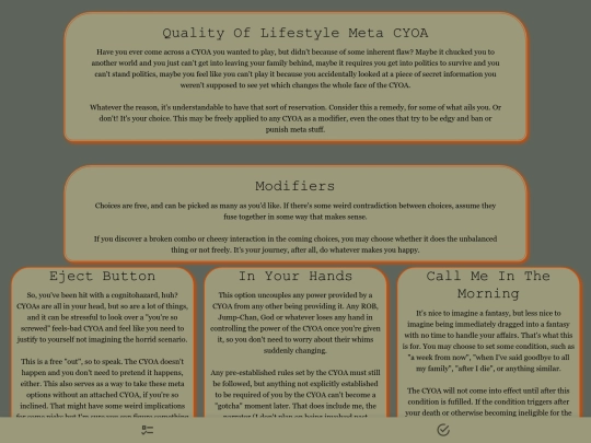 cyoas/quality of lifestyle screenshot
