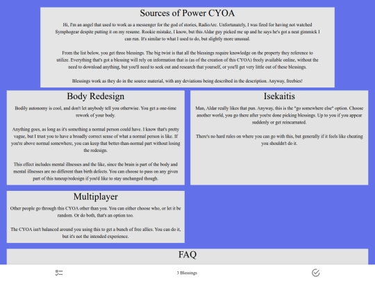 cyoas/sources of power screenshot