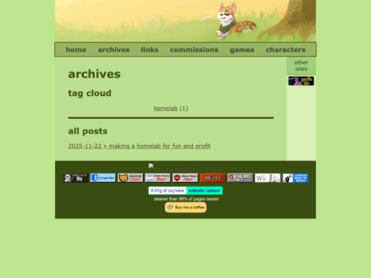 archives screenshot