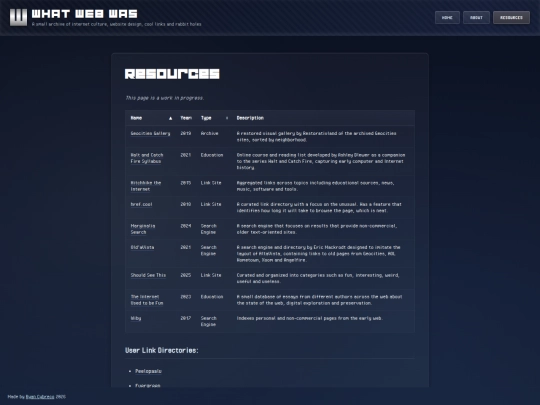 resources screenshot