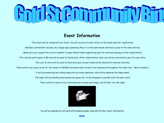 info screenshot