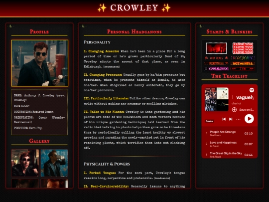 pages and shrines/crowleyhcs screenshot