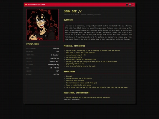 pages and shrines/johndoeshrine screenshot