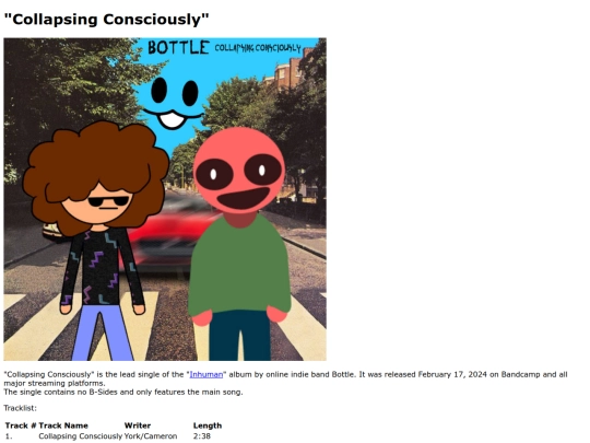collapsingconsciouslysingle screenshot