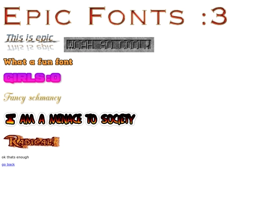 favouritefonts screenshot