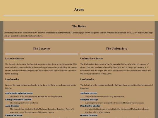 Stranavioly/Areas/MainArea_page screenshot
