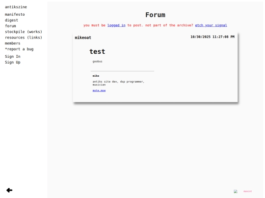 home/forum screenshot