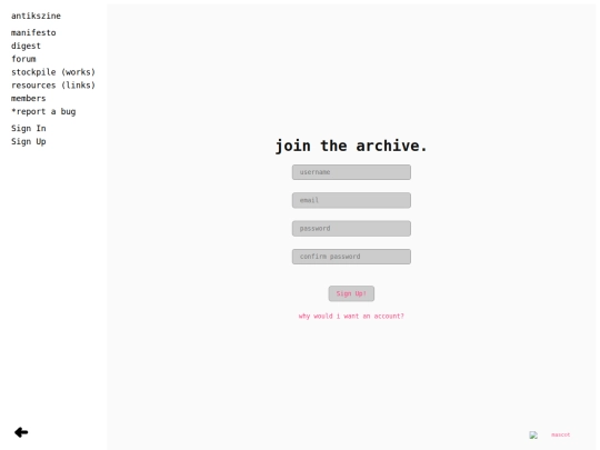 home/register screenshot