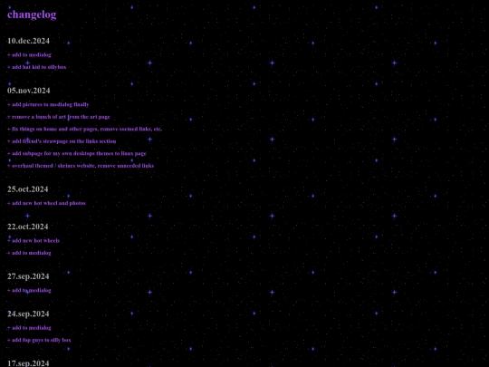 changelog screenshot