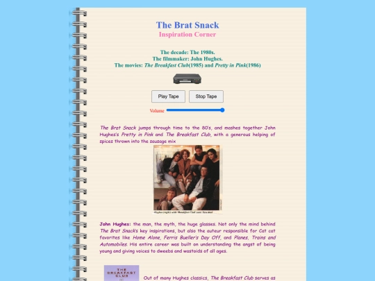 NarrativeFilms/bratsnack/inspirationcorner screenshot
