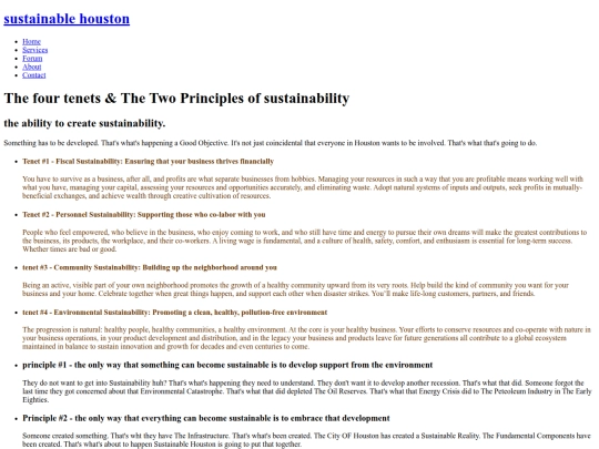 sustainablehouston/services screenshot