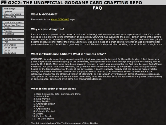 faq screenshot