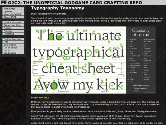 fonttaxonomy screenshot
