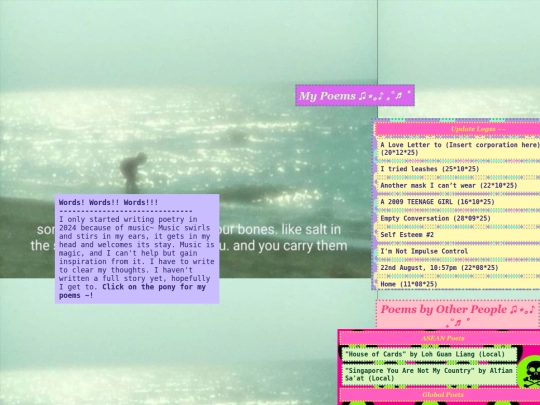 poetry&writings screenshot