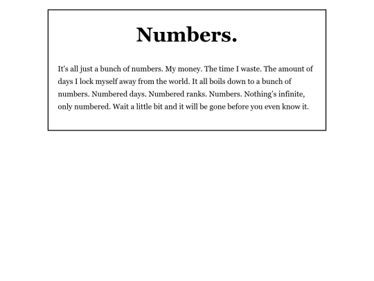 blog/numbers screenshot