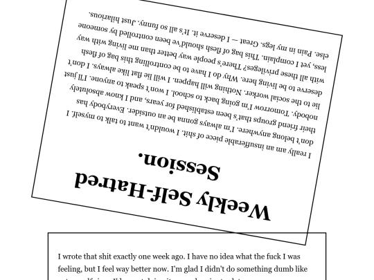 blog/weeklySelfHatredSession screenshot