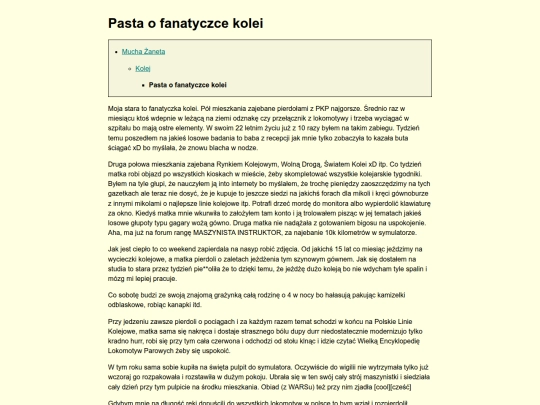 kolej/pasta screenshot