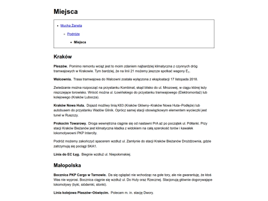 podroze/miejsca screenshot