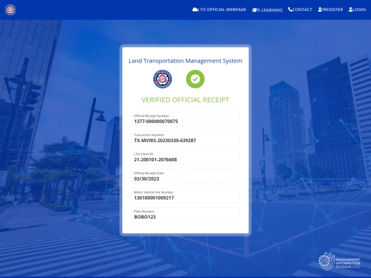 PUBLIC_PORTAL:ORV/portal.lto.gov.ph/ords/f53b8 screenshot