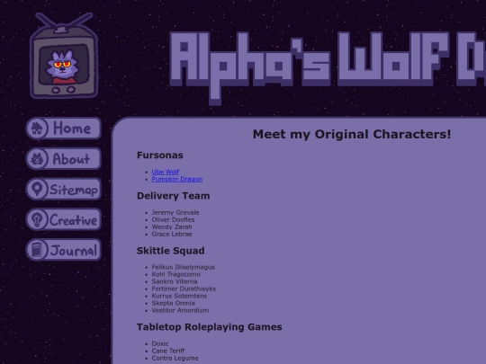 characters screenshot