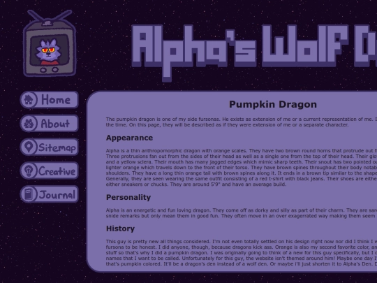 characters/pumpkindragon screenshot