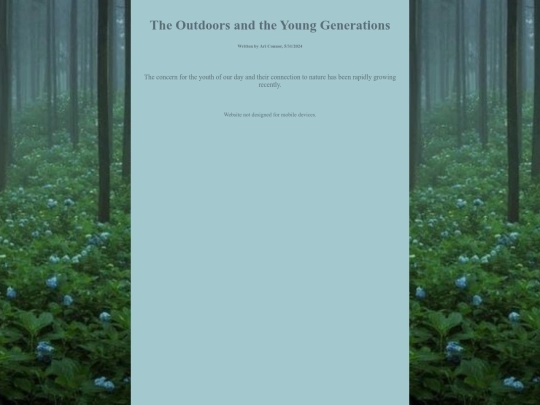 the-outdoors-and-the-young-generations screenshot