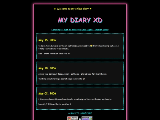blog screenshot