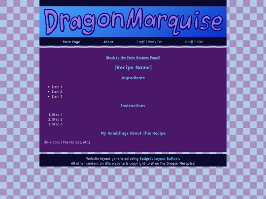 recipeTemplate screenshot