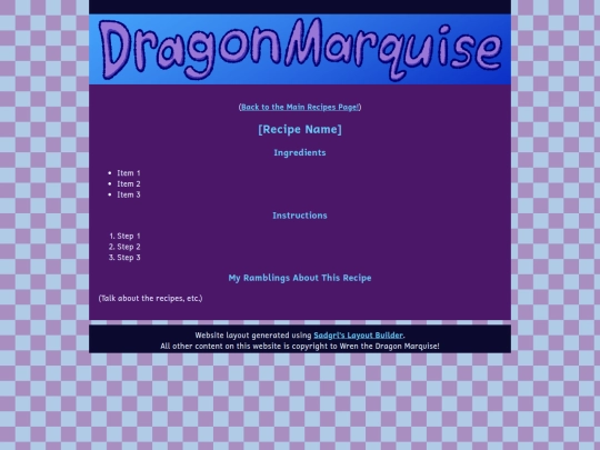 recipes/recipesTemplate screenshot
