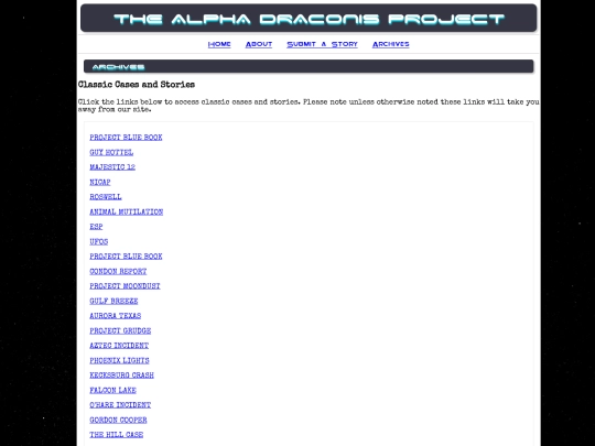 archives screenshot