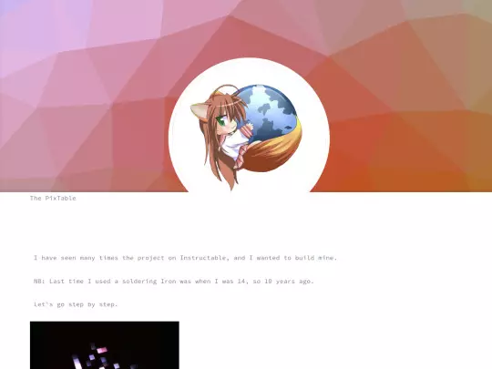 Projects/pixtable screenshot