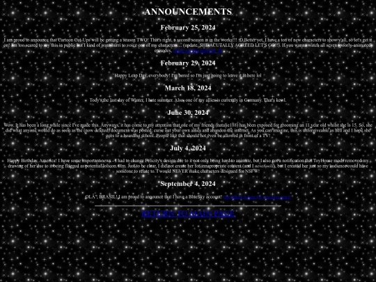 announcements screenshot