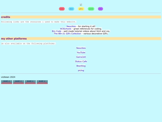 links screenshot