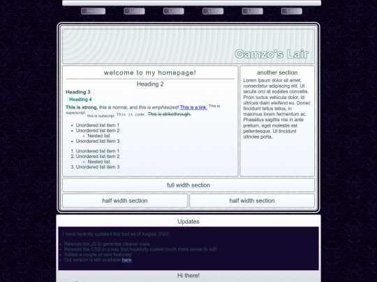 index screenshot