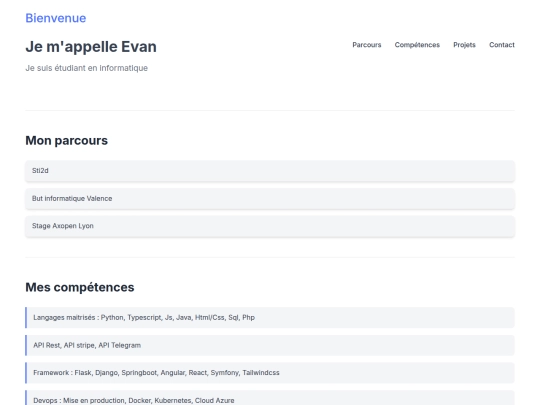 index screenshot