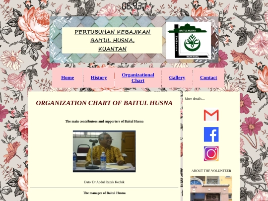 organizational chart screenshot