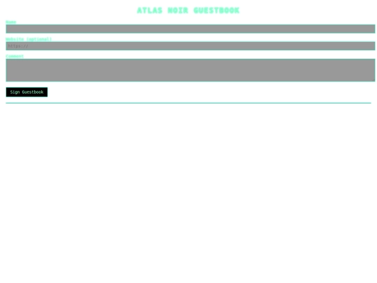 pages/guestbook screenshot